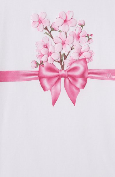 Хлопковая футболка MONNALISA, арт. 11E609, фото 3