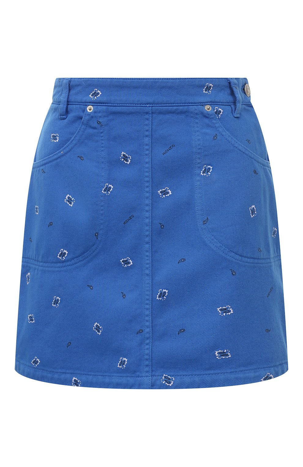 Джинсовая юбка KENZO голубого цвета по цене 33450 руб., арт. FC52DJ2599T5, фото 1 Джинсовая юбка KENZO, арт. FC52DJ2599T5, фото 1