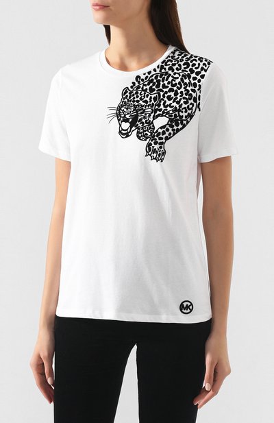 Хлопковая футболка MICHAEL MICHAEL KORS, арт. MF95MBD97J, фото 3