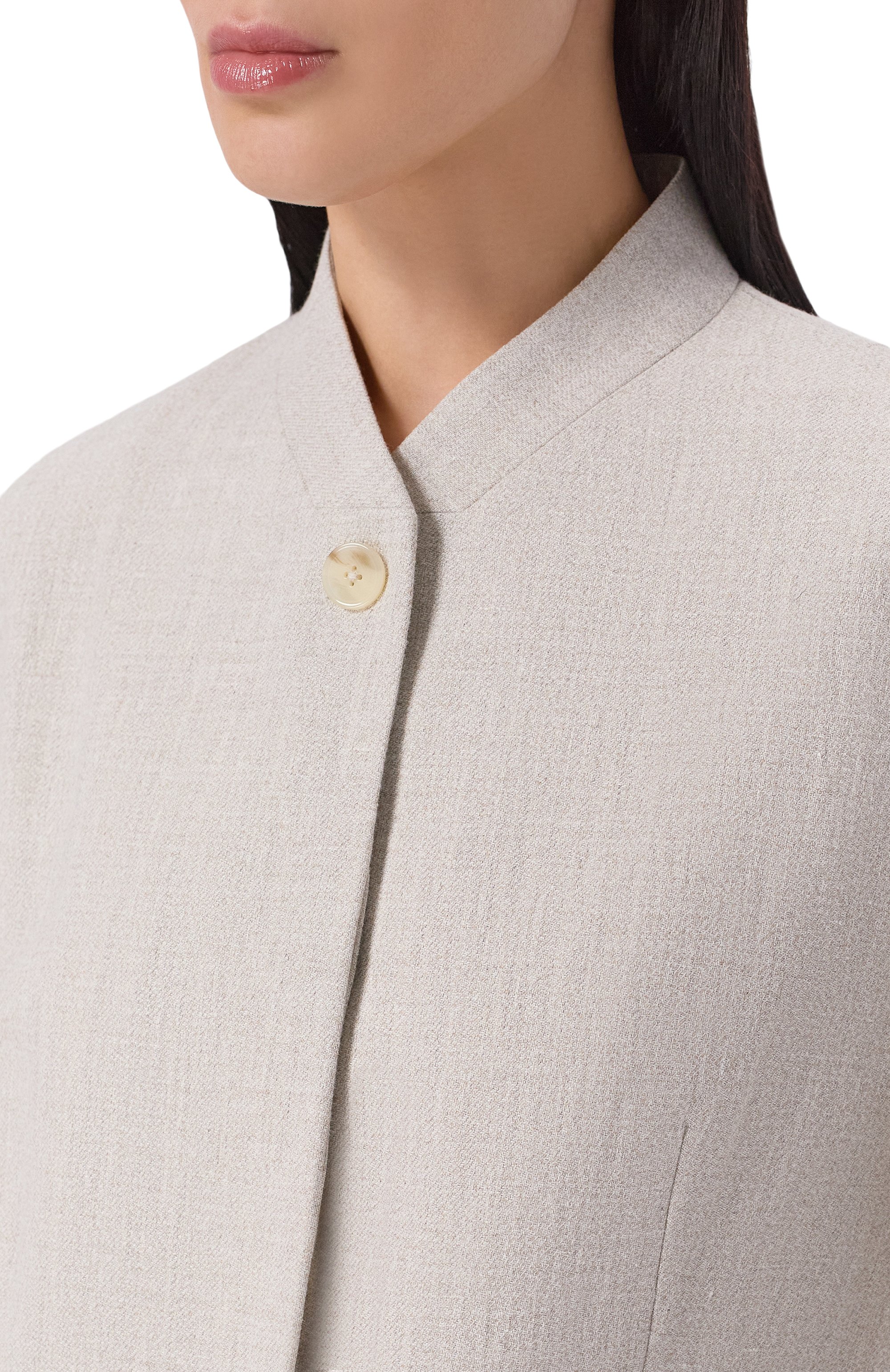 Жакет изо льна и вискозы 12 STOREEZ серого цвета по цене 29000 руб., арт. 137026, фото 5 Жакет изо льна и вискозы 12 STOREEZ, арт. 137026, фото 5