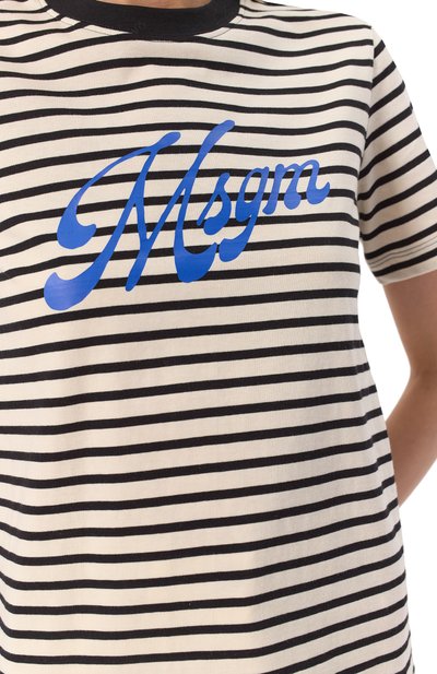 Хлопковая футболка MSGM, арт. 3842MDM111/257322, фото 5