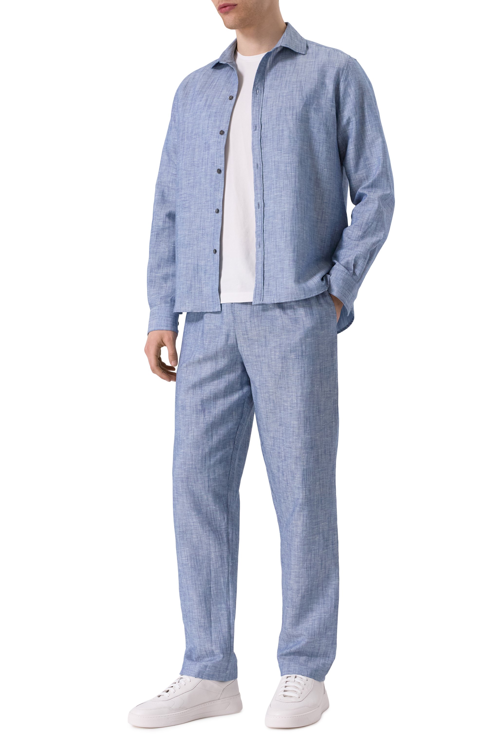 Рубашка изо льна и хлопка ZIMMERLI, арт. 23202, фото 2