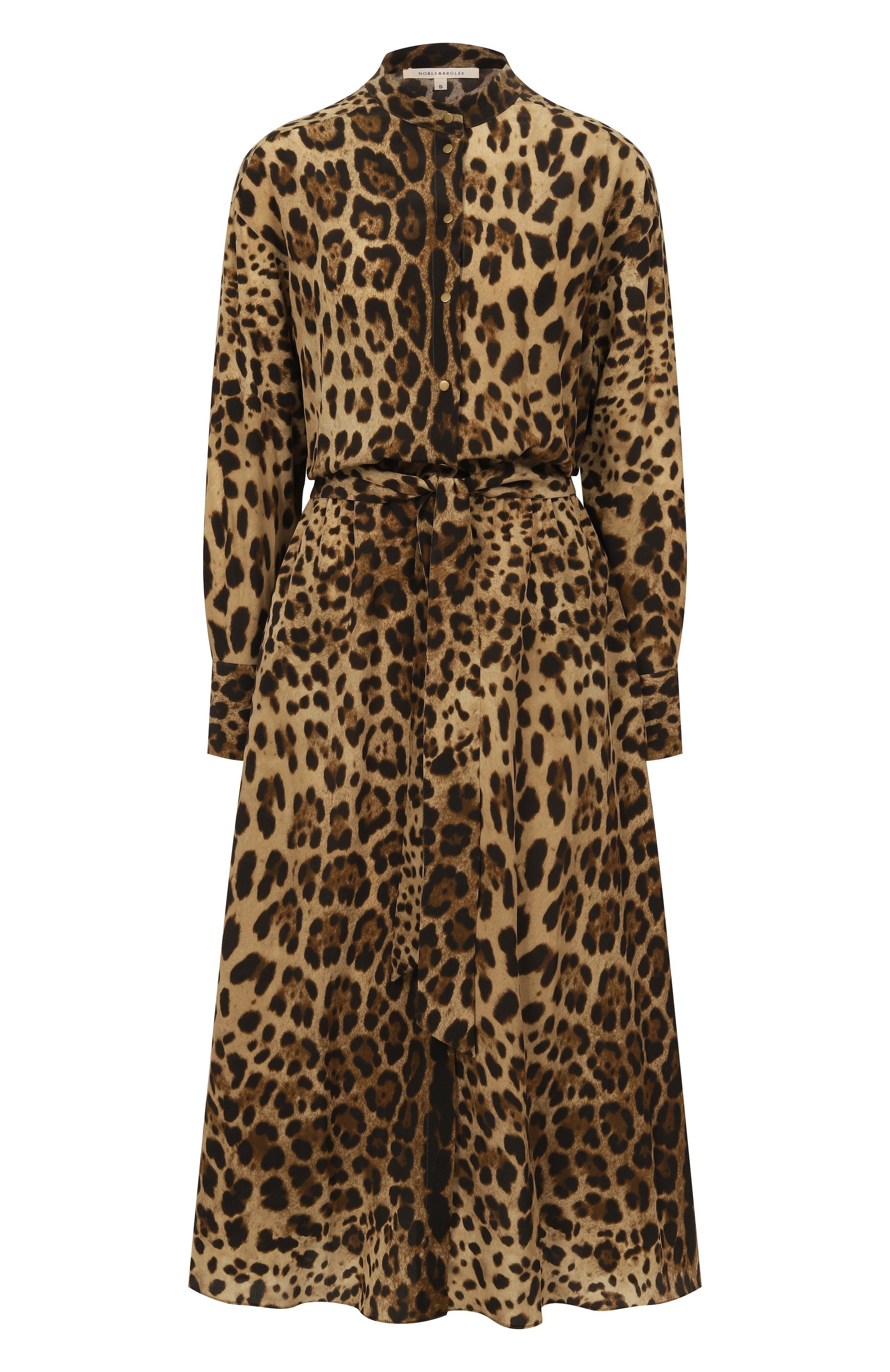 Шелковое платье NOBLE&BRULEE леопардового цвета по цене 160000 руб., арт. NB106/270624/6803, фото 1 Шелковое платье NOBLE&BRULEE, арт. NB106/270624/6803, фото 1