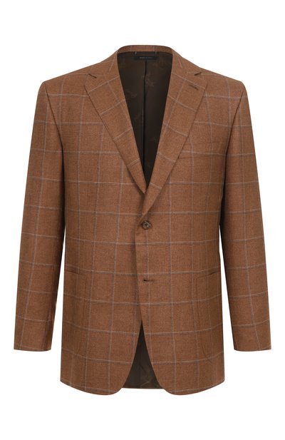 Мужской пиджак из шелка и кашемира BRIONI, арт. RG0D0P-PC40G