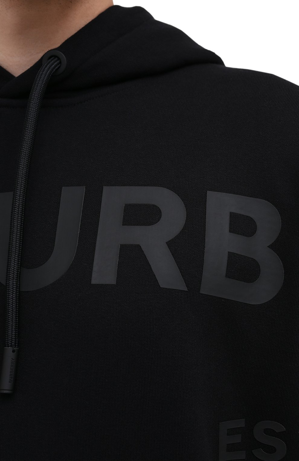Хлопковое худи BURBERRY черного цвета по цене 87750 руб., арт. 8028539, фото 5 Хлопковое худи BURBERRY, арт. 8028539, фото 5