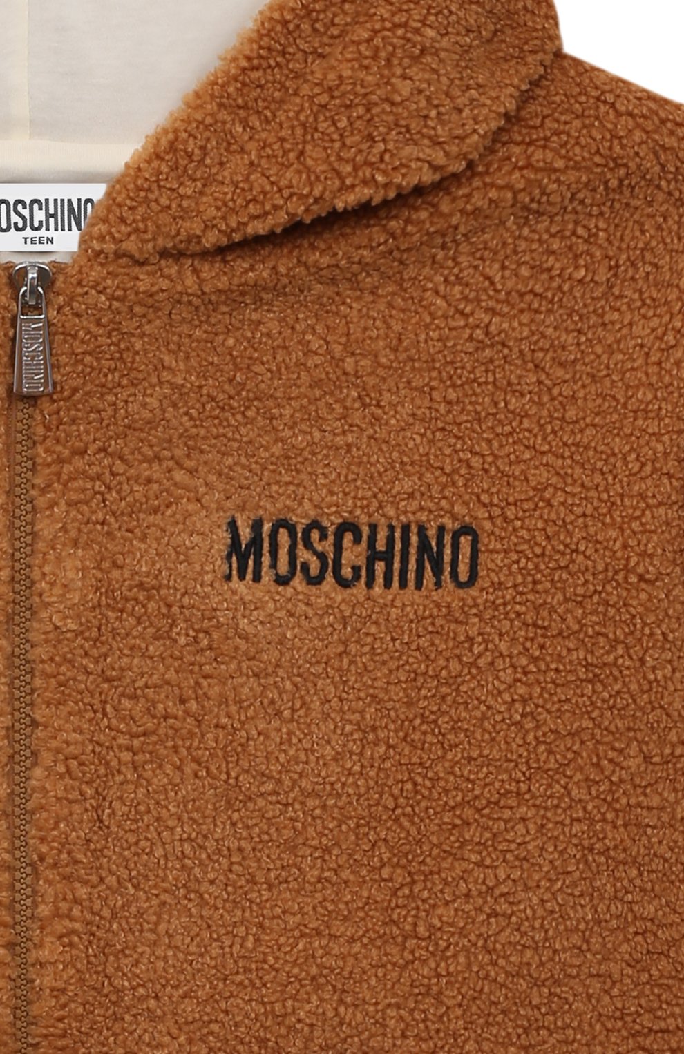 Куртка MOSCHINO коричневого цвета по цене 29250 руб., арт. HDF05I/LIA00/10A-14A, фото 3 Куртка MOSCHINO, арт. HDF05I/LIA00/10A-14A, фото 3