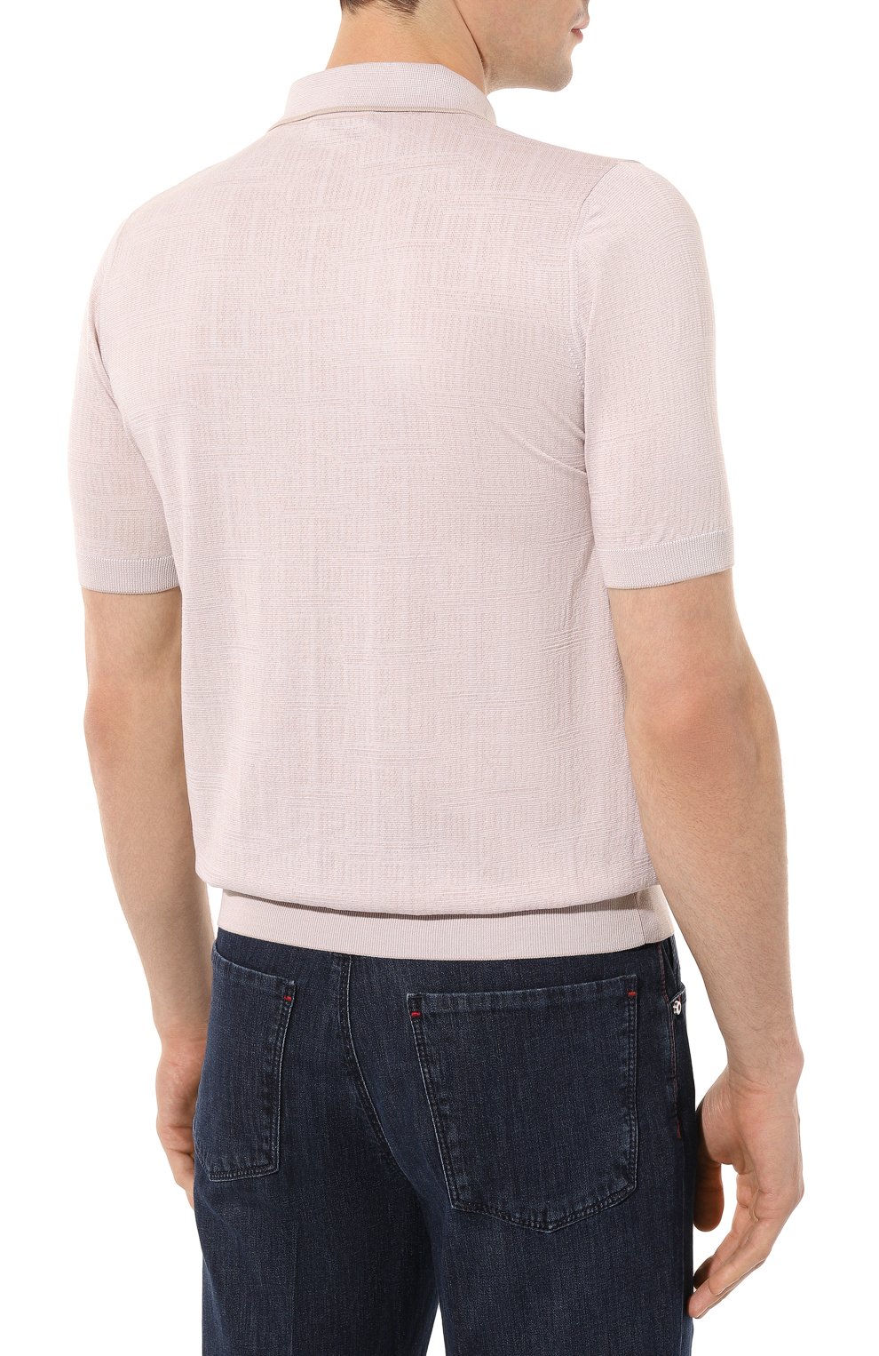 Поло из хлопка и шелка ZILLI, арт. MBZ-PZ112-REGI1/MC01, фото 4