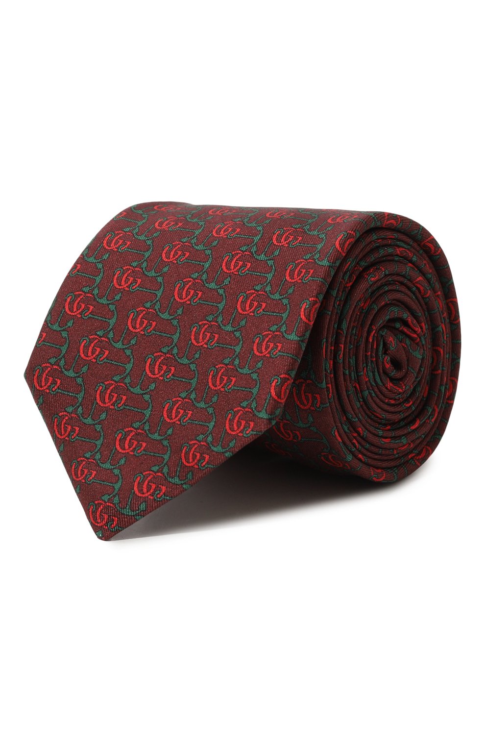 Шелковый галстук GUCCI бордового цвета по цене 25920 руб., арт. 597234 4E001, фото 1 Шелковый галстук GUCCI, арт. 597234 4E001, фото 1