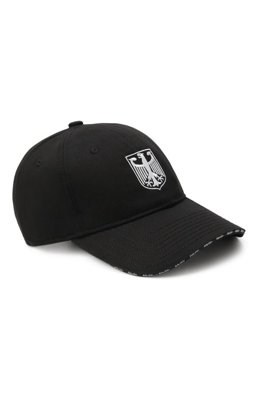 Хлопковая бейсболка VETEMENTS UH76CA300BW Чёрный UH76CA300BW