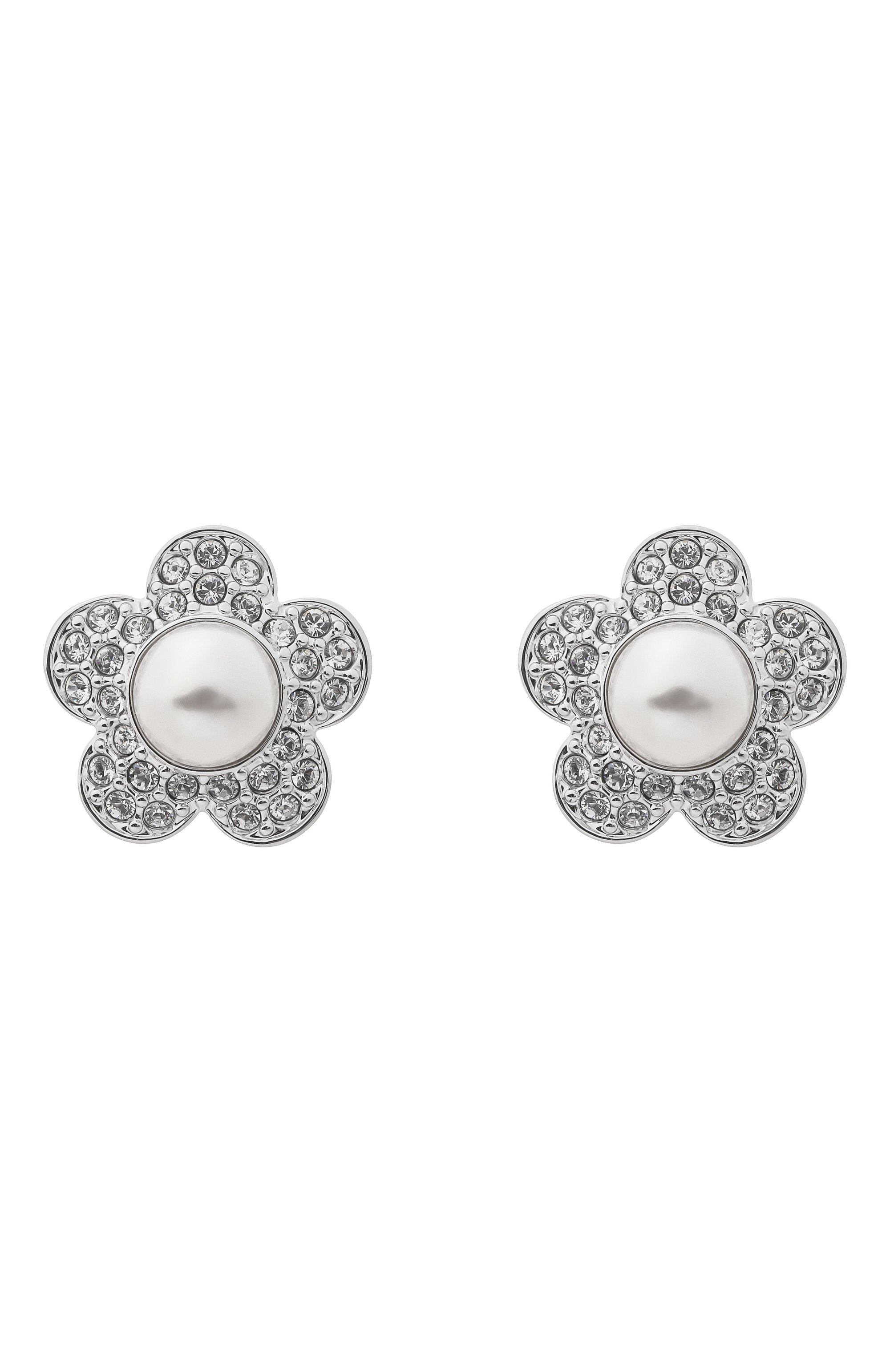 Серьги ariana grande x swarovsky SWAROVSKI серебряного цвета по цене 18350 руб., арт. 5756098, фото 1 Серьги ariana grande x swarovsky SWAROVSKI, арт. 5756098, фото 1
