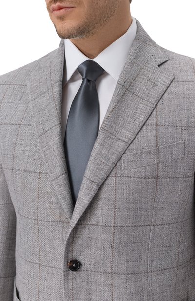 Галстук из хлопка и шелка BRUNELLO CUCINELLI, арт. MR8130018P, фото 2