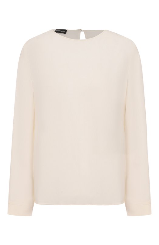 Шелковая блузка Emporio Armani 0NC3AT/02301/101 Кремовый 0NC3AT/02301/101