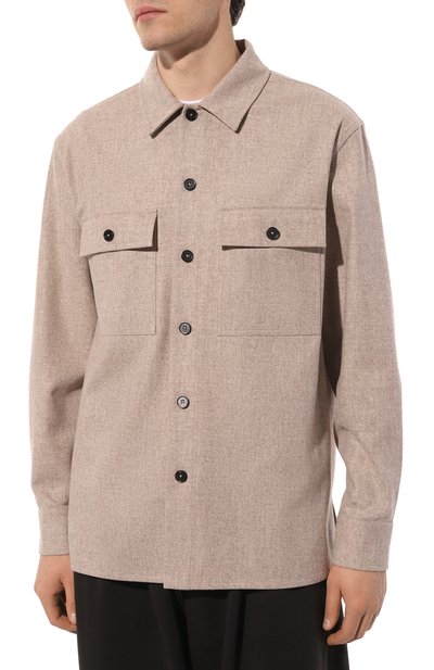 Шерстяная рубашка JIL SANDER, арт. J47DL0131/J40119, фото 3