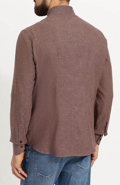 Хлопковая рубашка в клетку ANDREA CAMPAGNA, арт. MELT0N/0002FAN, фото 4