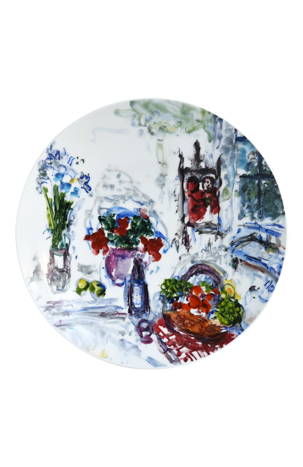 Набор из 4-х салатных тарелок les bouquets de fleurs de marc chagall BERNARDAUD разноцветного цвета по цене 69750 руб., арт. 1828/17-4, фото 4 Набор из 4-х салатных тарелок les bouquets de fleurs de marc chagall BERNARDAUD, арт. 1828/17-4, фото 4
