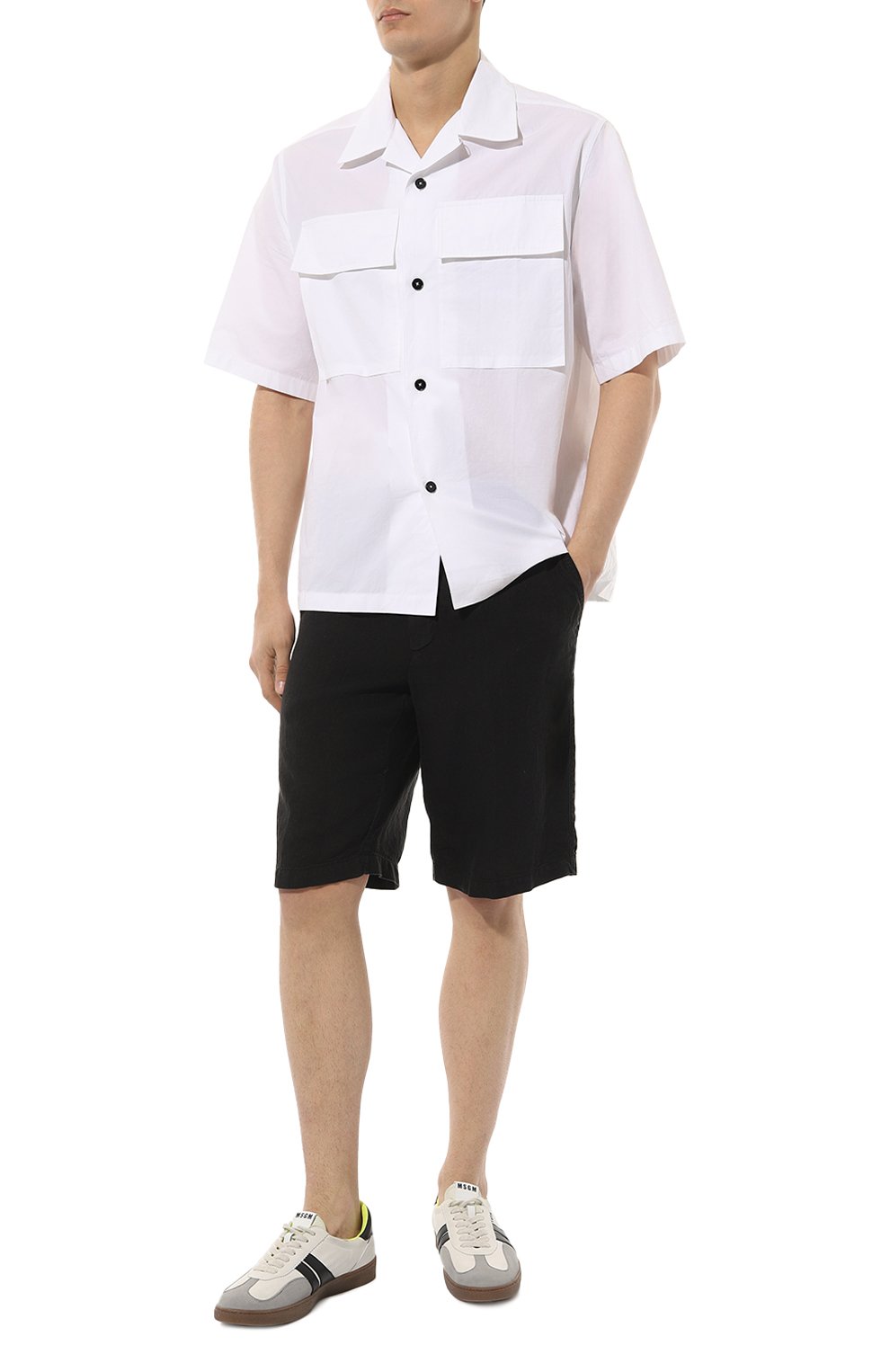 Льняные шорты 120% LINO черного цвета по цене 26350 руб., арт. 31ALIM2137/0000253/000, фото 2 Льняные шорты 120% LINO, арт. 31ALIM2137/0000253/000, фото 2