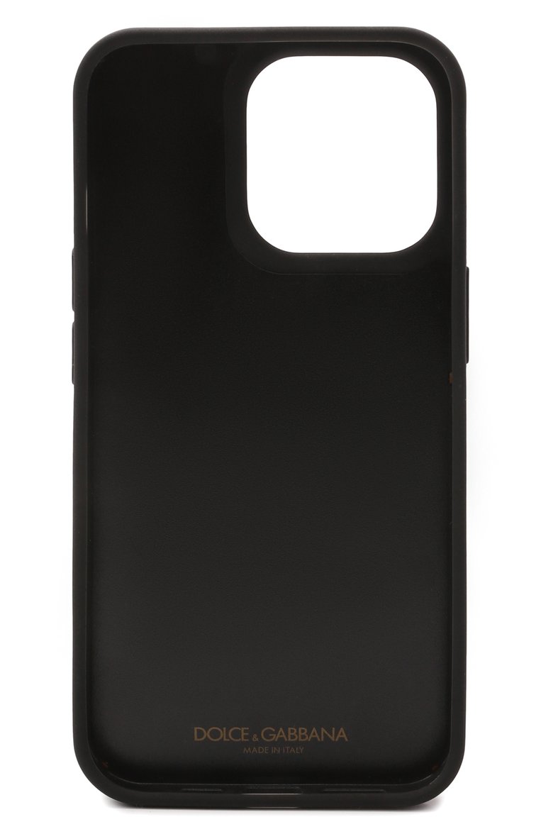 Кожаный чехол для iphone 13 pro DOLCE & GABBANA белого цвета, арт. BP3135/AQ276 | Фото 2 (Материал: Натуральная кожа; Женское Кросс-КТ: Кожа iPhone; Нос: Не проставлено; Региональные ограничения белый список (Axapta Mercury): Не проставлено)