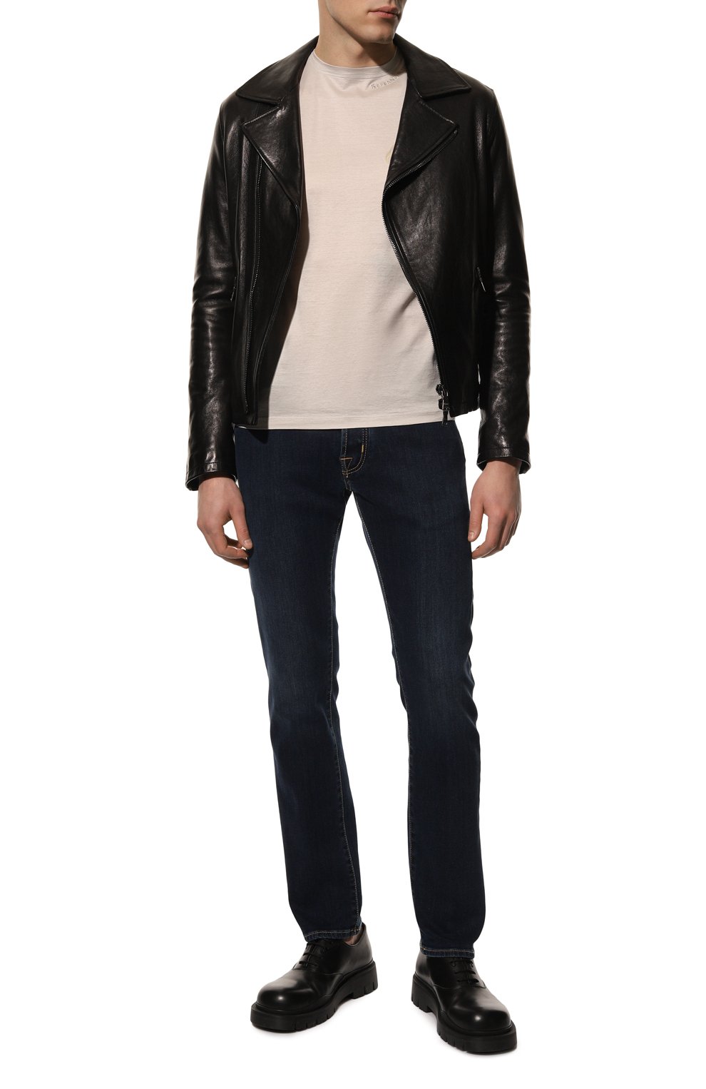 Джинсы JACOB COHEN темно-синего цвета по цене 49700 руб., арт. U Q E04 30 S 3621/419D, фото 2 Джинсы JACOB COHEN, арт. U Q E04 30 S 3621/419D, фото 2