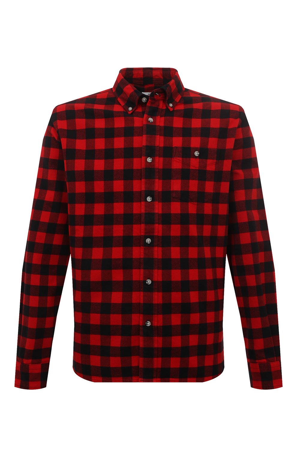 Хлопковая рубашка WOOLRICH красного цвета по цене 20000 руб., арт. CFWOSI0090MRUT3104, фото 1 Хлопковая рубашка WOOLRICH, арт. CFWOSI0090MRUT3104, фото 1