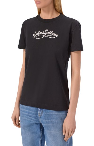 Хлопковая футболка DOLCE & GABBANA, арт. F8V42Z/GDDL1, фото 3