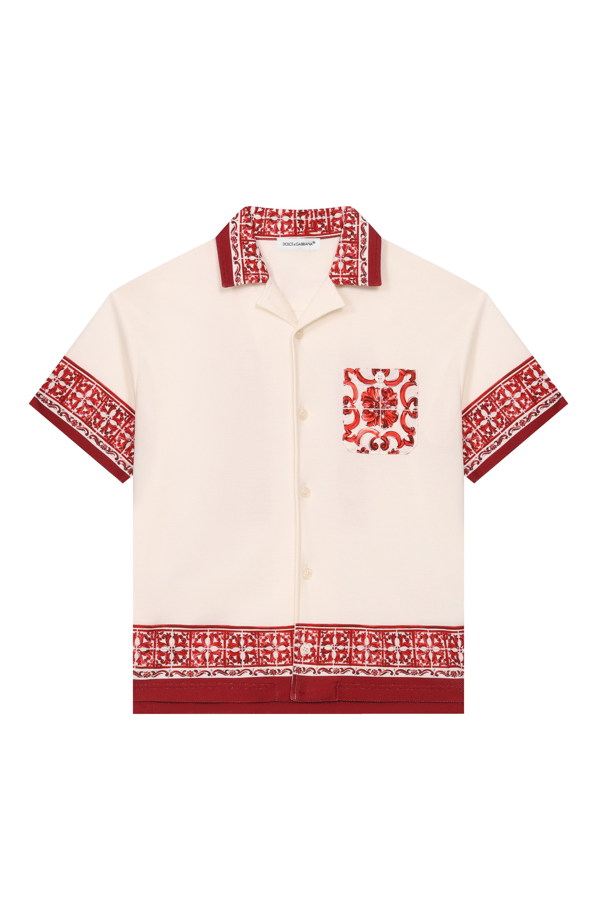 Хлопковая рубашка DOLCE & GABBANA, арт. L4JS52/II7KW_001, фото 1