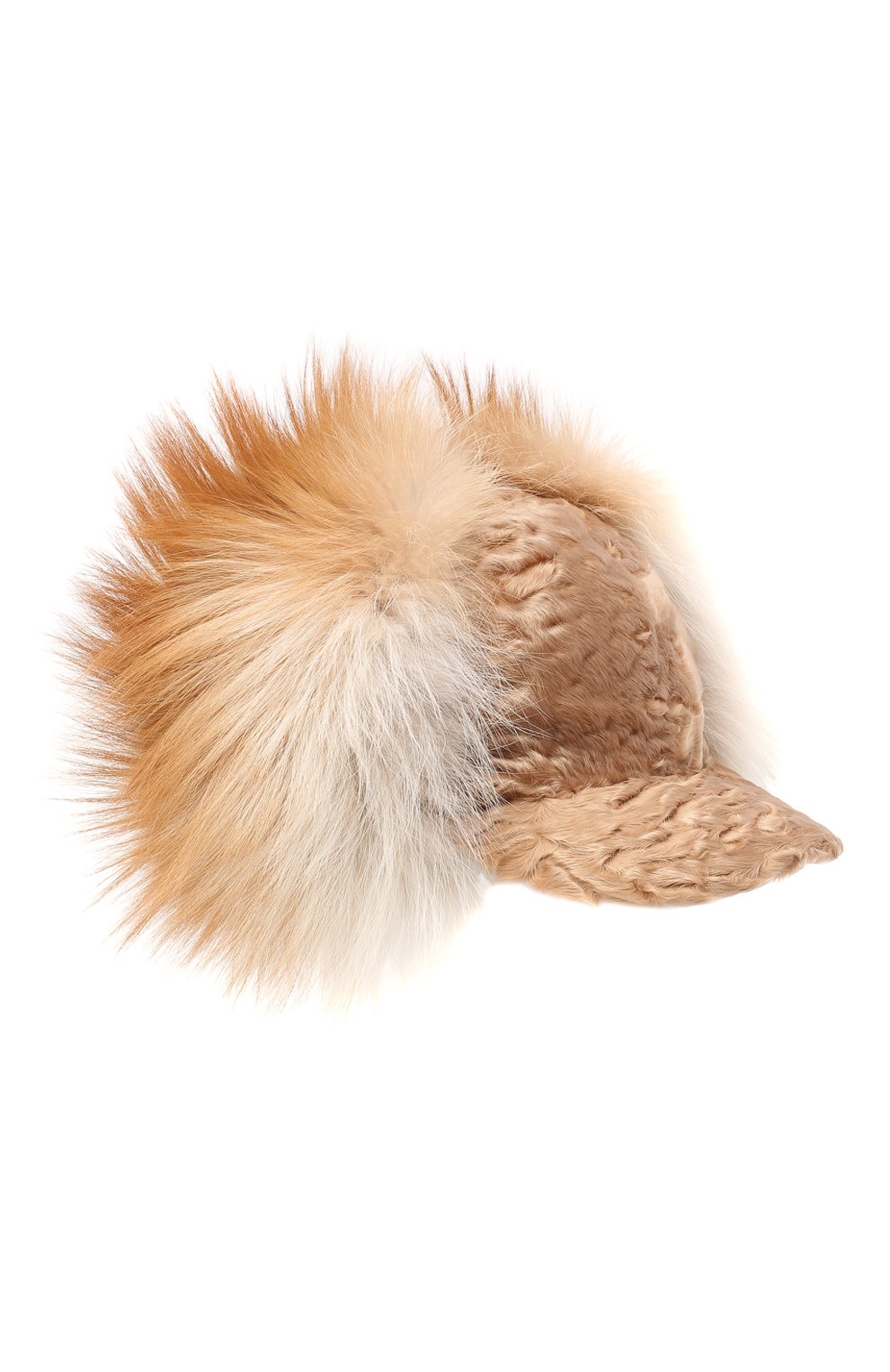 Бейсболка из меха песца и каракуля регби FURLAND, арт. 0034507710016600000, фото 1