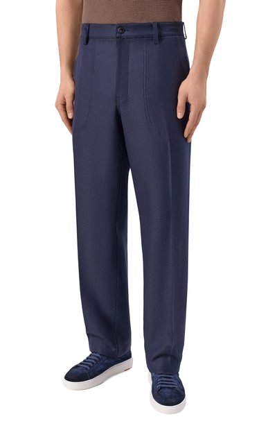 Брюки из шерсти и льна CANALI, арт. U91810/AV05972, фото 3