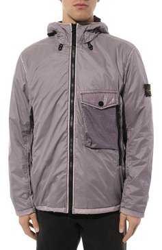 Мужская �куртка STONE ISLAND  цвета, арт. 731543035 | Фото 3 (Драгоценные камни: Проставлено; Длина (верхняя одежда): Короткие; Материал внешний: Синтетический материал; Рукава: Длинные; Материал сплава: Проставлено; Кросс-КТ: Ветровка, Куртка, Легкая куртка; Стили: Кэжуэл)