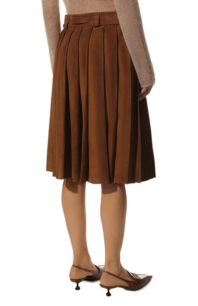 Замшевая юбка MIU MIU, арт. MPD704-104R-F0401, фото 4