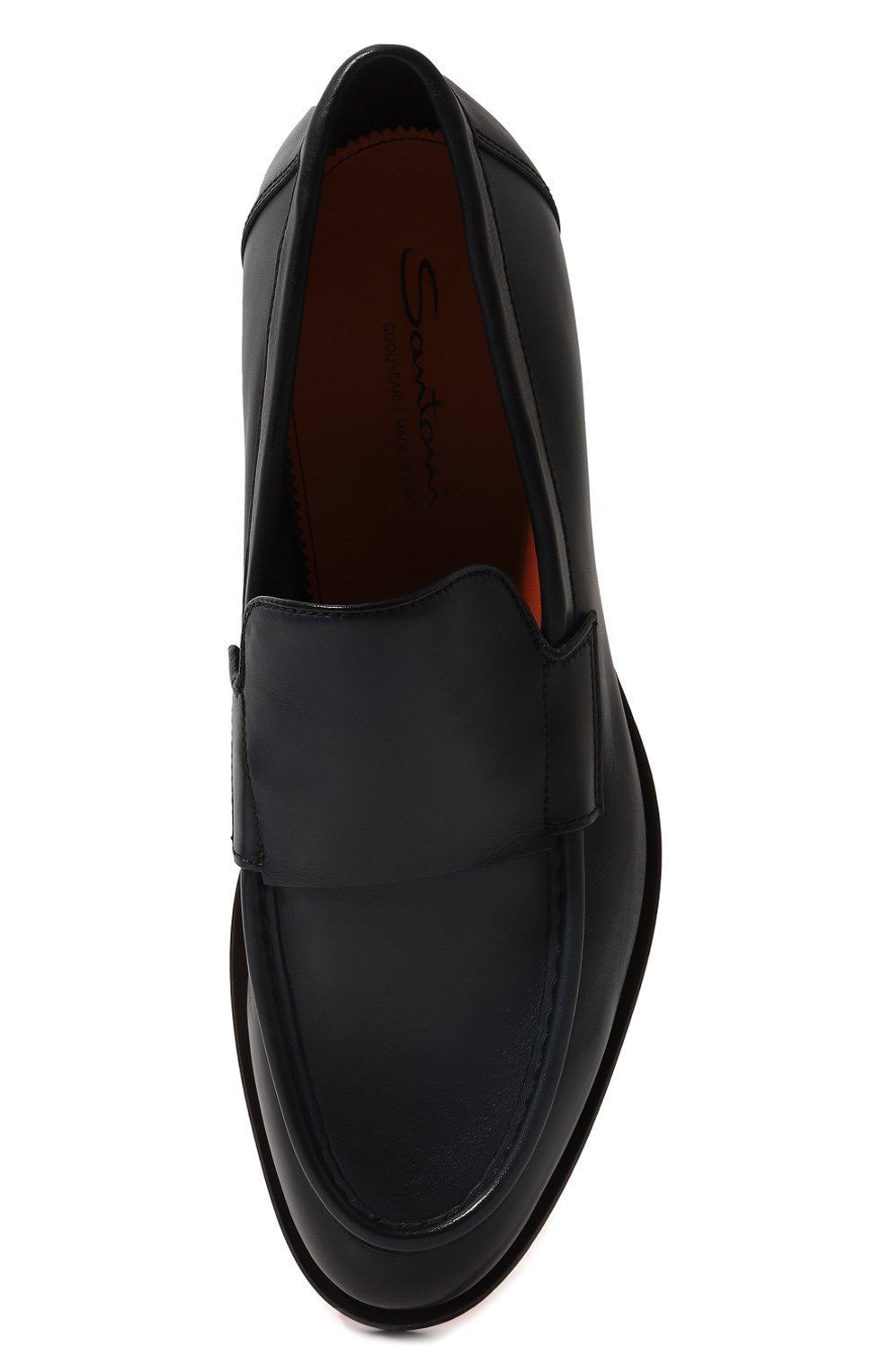 Кожаные лоферы SANTONI, арт. MCCG18357PD5SGFRN01, фото 6