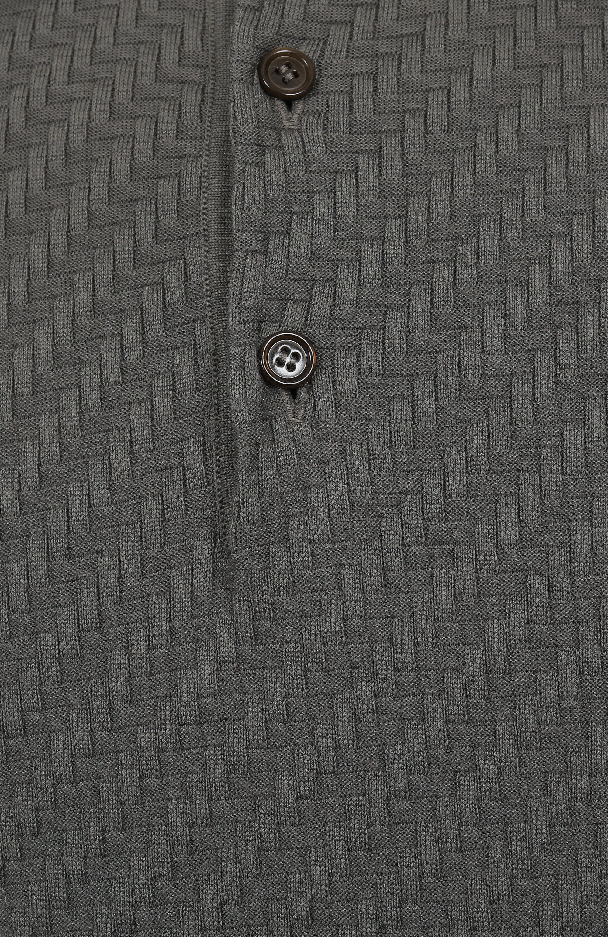 Поло из хлопка и шелка BRIONI, арт. UMR10L-PAK22, фото 6