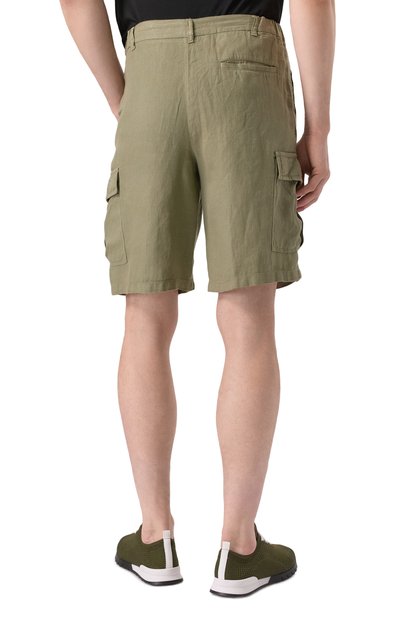 Льняные шорты 120% LINO, арт. 32ALIM29D4/D943/000, фото 4