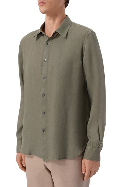 Льняная рубашка 120% LINO, арт. 33ALIM1PKA/0115/000, фото 3