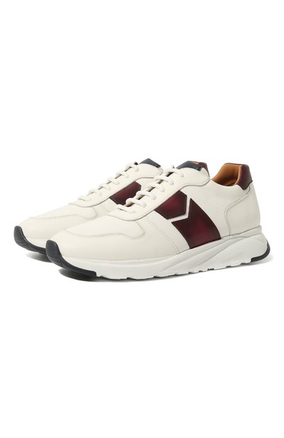 Кожаные кроссовки MORESCHI, арт. 44095/221/LAMB/GUANT0/TAPE, фото 1