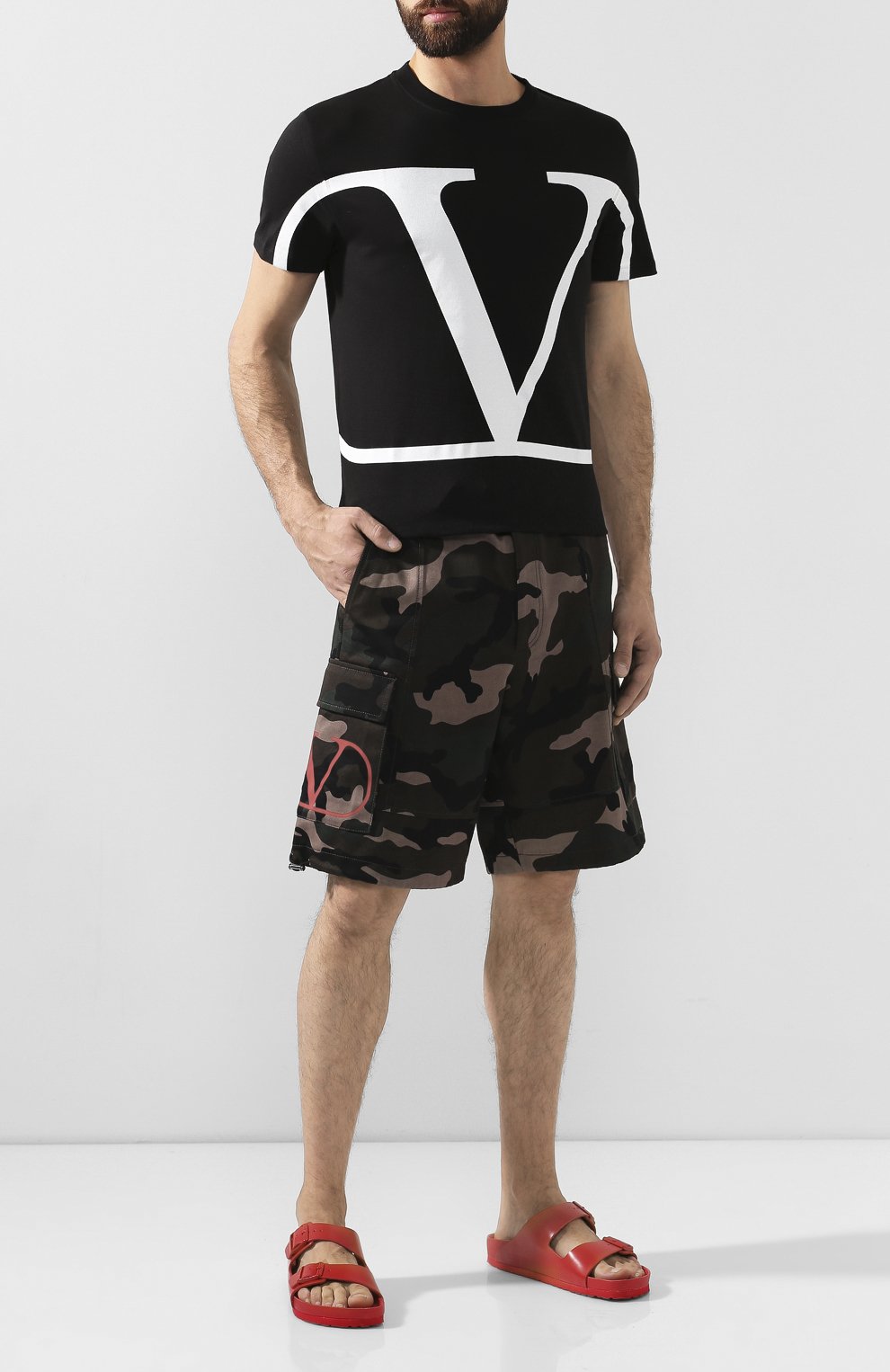 Кожаные шлепанцы valentino garavani x birkenstock VALENTINO, арт. SY0S0C48/JZI, фото 2