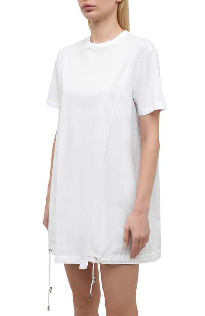 Хлопковое платье DSQUARED2 белого цвета по цене 39950 руб., арт. S75CV0395/S23009, фото 3 Хлопковое платье DSQUARED2, арт. S75CV0395/S23009, фото 3