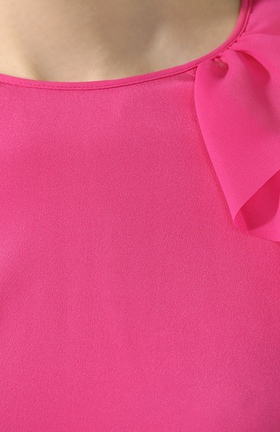 Шелковый топ REDVALENTINO фуксия цвета по цене 34550 руб., арт. RR3ABA50/KIW, фото 5 Шелковый топ REDVALENTINO, арт. RR3ABA50/KIW, фото 5