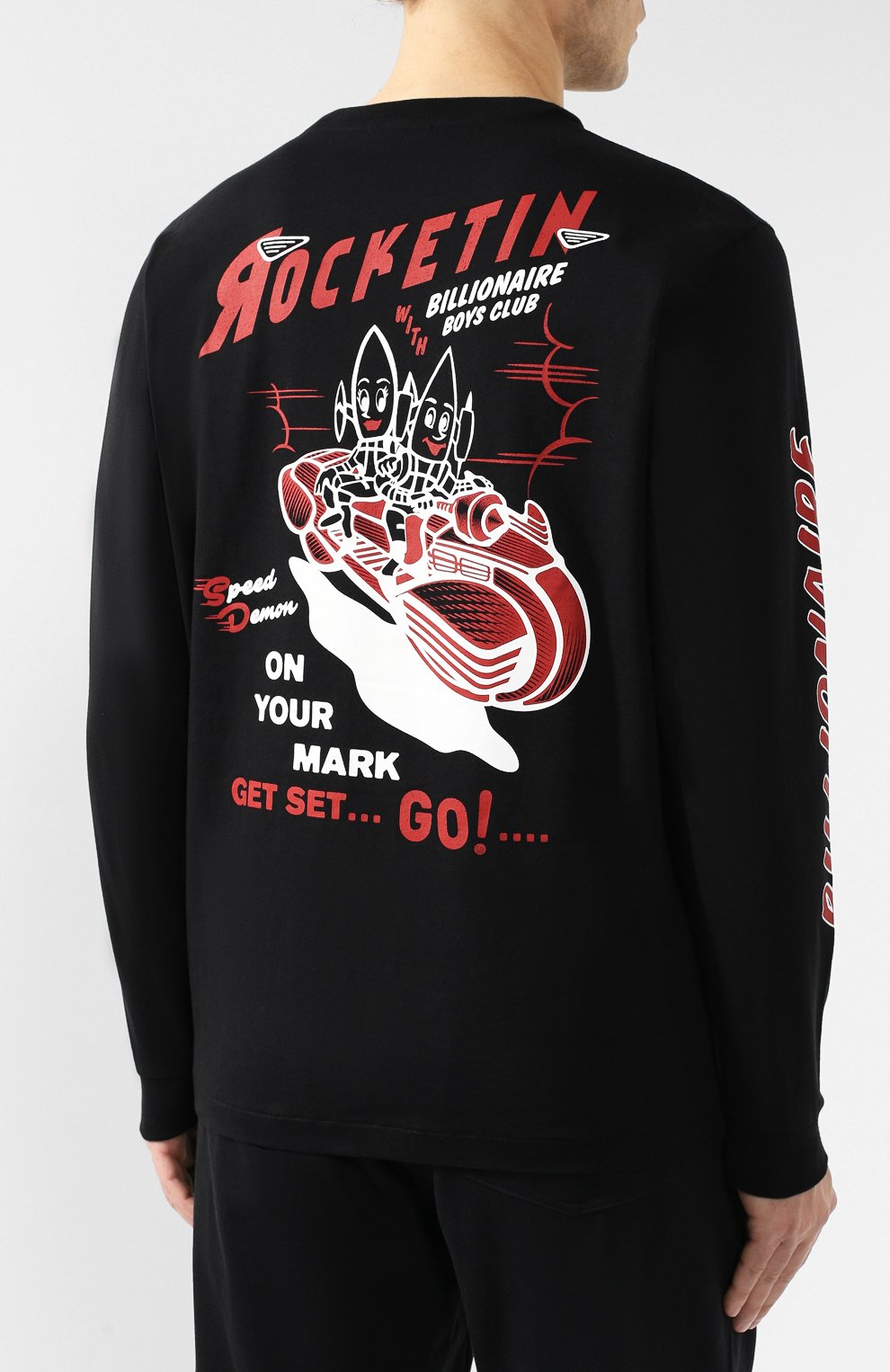 Хлопковый лонгслив BILLIONAIRE BOYS CLUB, арт. B19141, фото 4