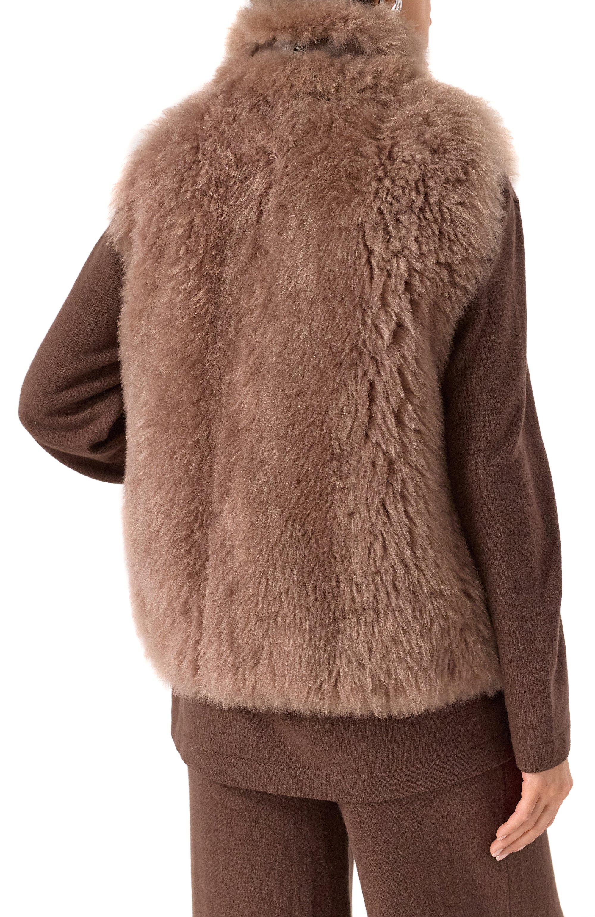 Жилет из меха козы BRUNELLO CUCINELLI, арт. MPMWL7663, фото 4