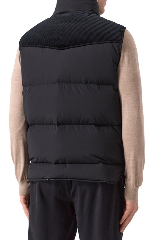 Пуховый жилет Brunello Cucinelli MM4031942 Чёрный  MM4031942 Фото 4