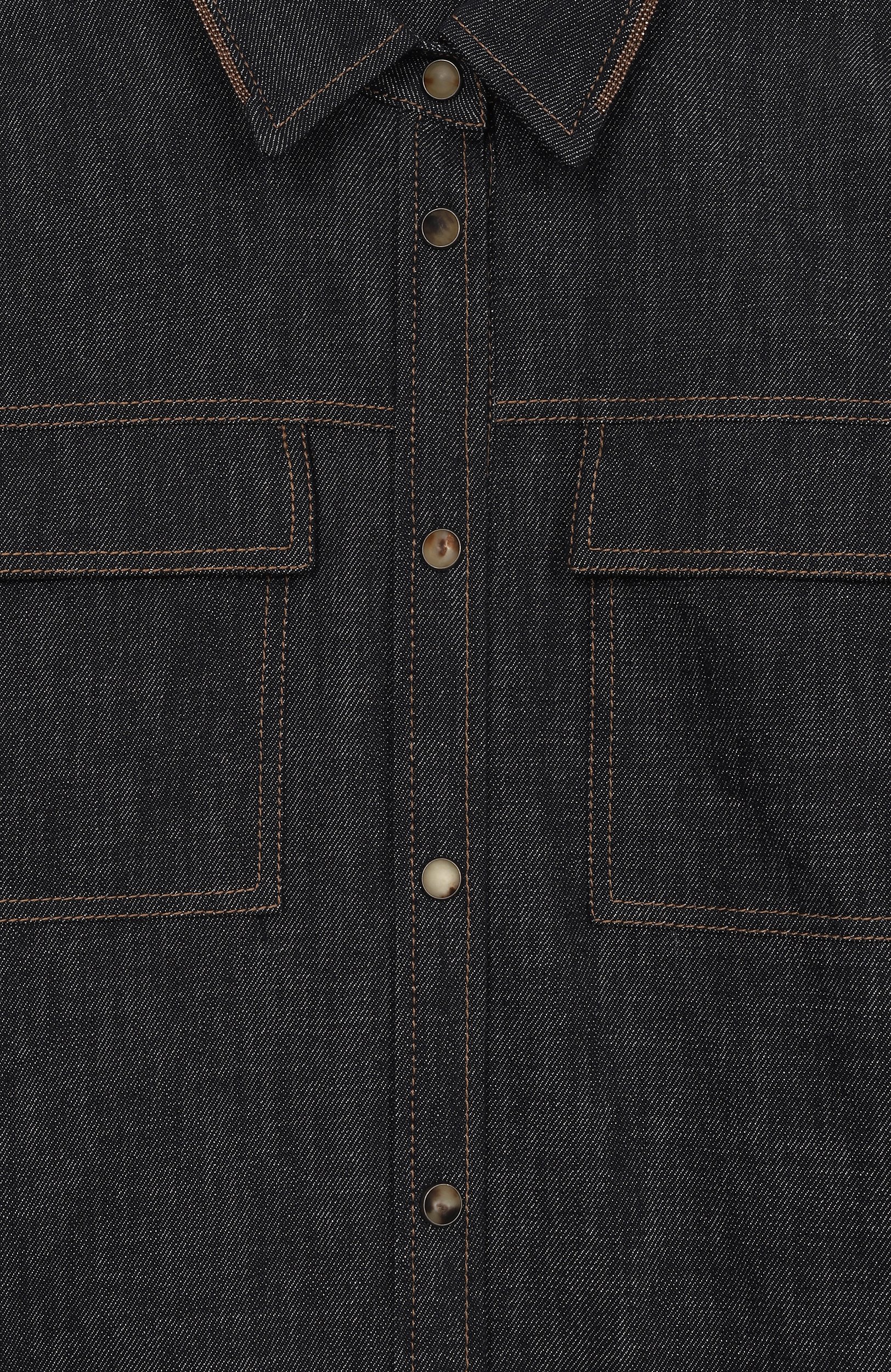 Джинсовая рубашка BRUNELLO CUCINELLI, арт. BB148C874B, фото 3