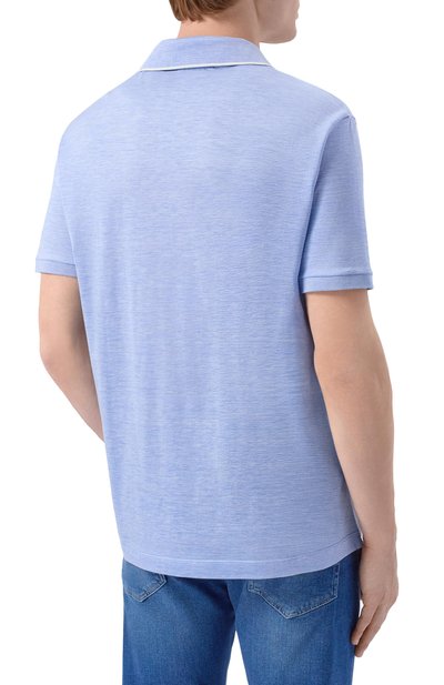 Поло из шелка и хлопка PAUL&SHARK, арт. 26411237_001, фото 4