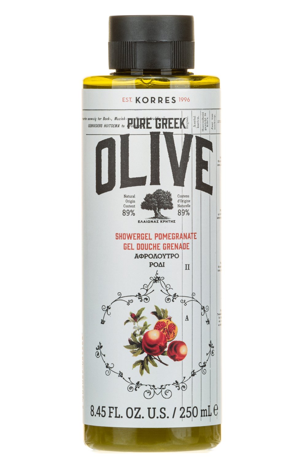 Гель для душа с гранатом (250ml) KORRES бесцветного цвета по цене 1790 руб., арт. 5203069089268, фото 1 Гель для душа с гранатом (250ml) KORRES, арт. 5203069089268, фото 1