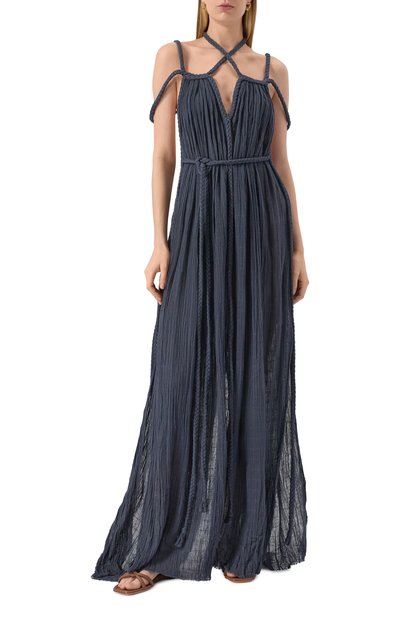 Хлопковое платье KASIA KULENTY, арт. APHR0DITE G0WN, фото 3