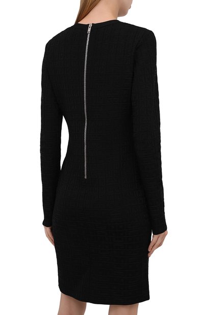 Платье из вискозы GIVENCHY черного цвета по цене 199500 руб., арт. BW218D4ZB1, фото 4 Платье из вискозы GIVENCHY, арт. BW218D4ZB1, фото 4