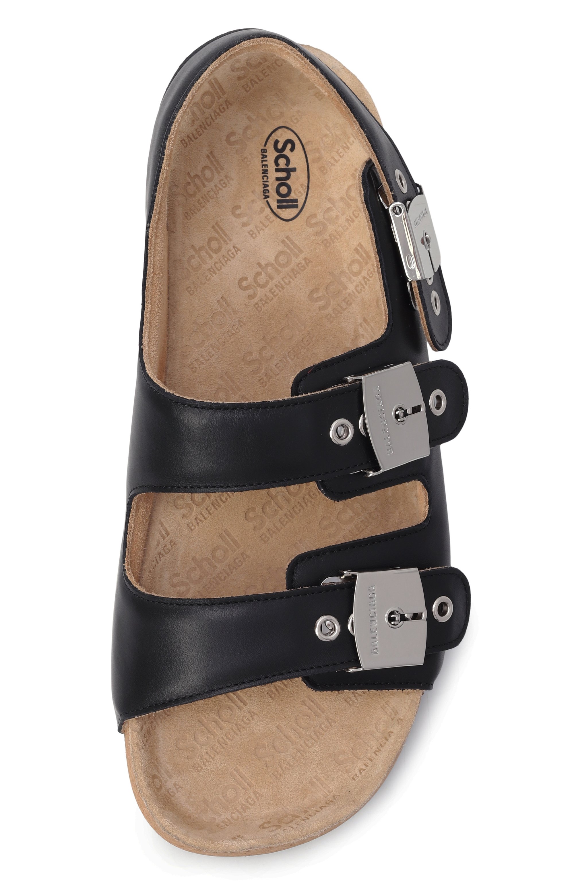 Кожаные сандалии balenciaga x scholl BALENCIAGA, арт. 840207/WB2U1, фото 6