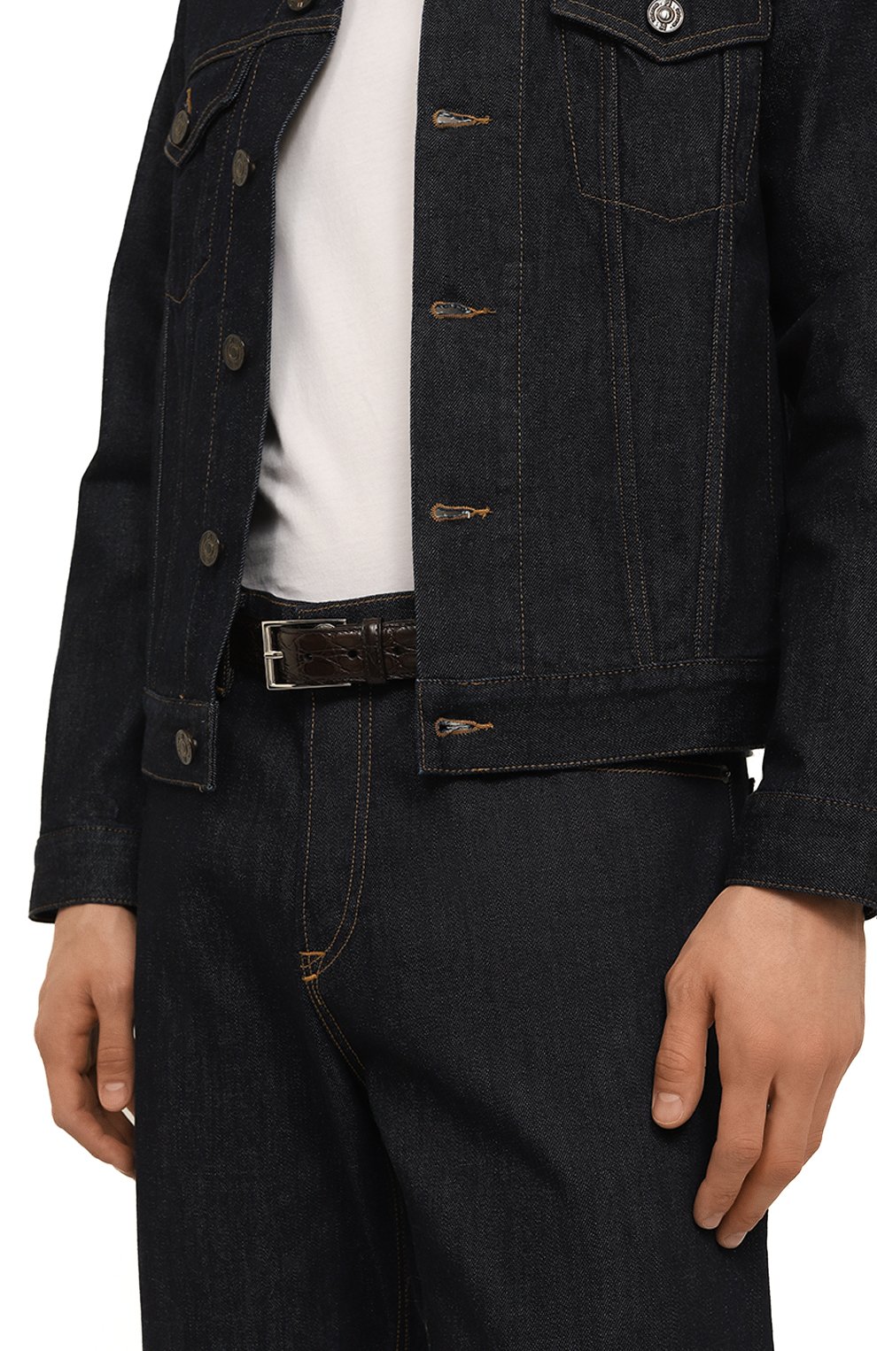 Ремень из кожи каймана GUCCI, арт. 429028 E7I0N, фото 2