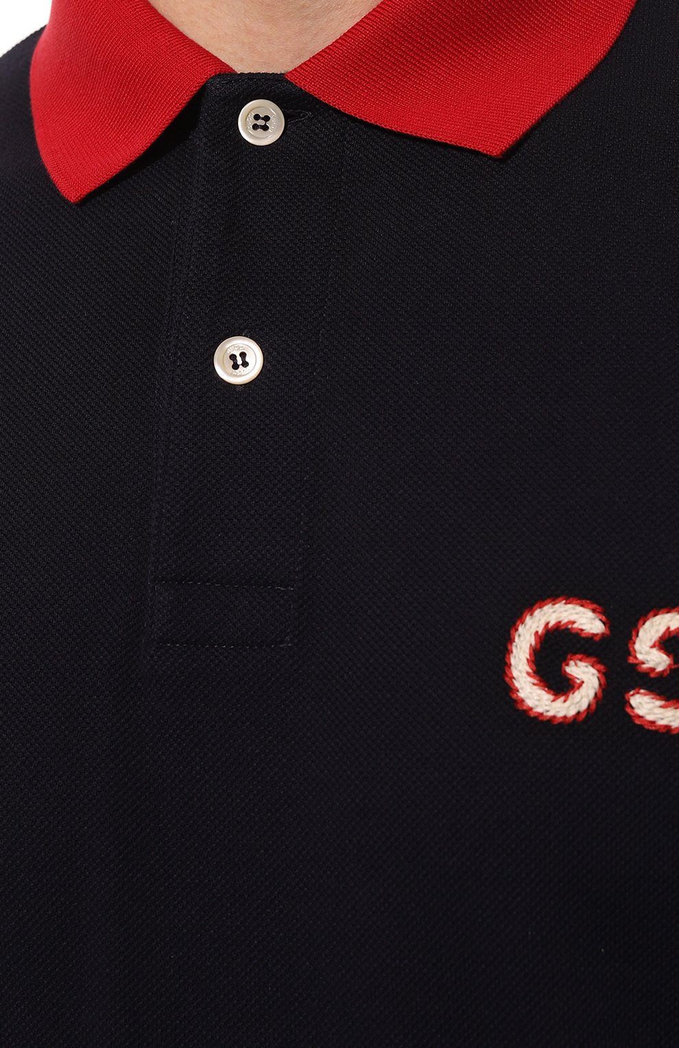 Хлопковое поло GUCCI, арт. 574086 XJA6C, фото 5