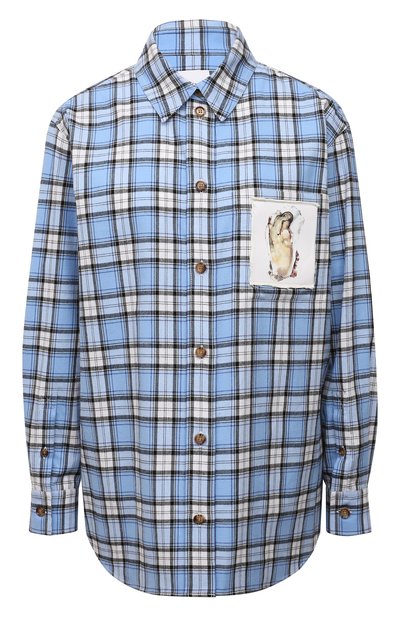 Женская хлопковая рубашка BURBERRY, арт. 8048898