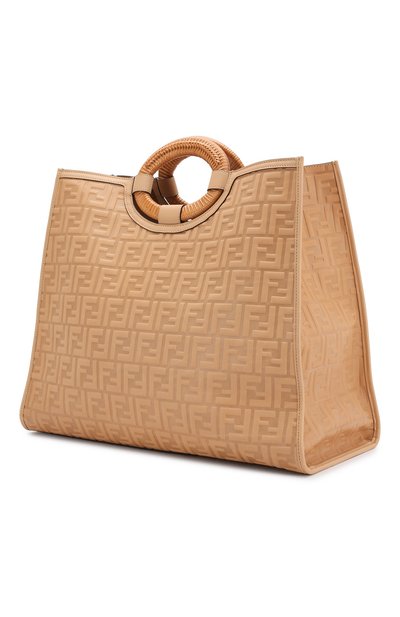 Сумка-тоут FENDI бежевого цвета по цене 354000 руб., арт. 8BH351 AAIJ, фото 3 Сумка-тоут FENDI, арт. 8BH351 AAIJ, фото 3